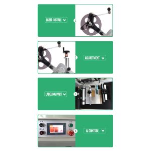 Packaging Material Desktop Square Bottle Labeling Machine for Building Material