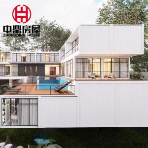  Modern Two-story Steel Container Home for Villa Apartment Office School and Guard House Manufactures