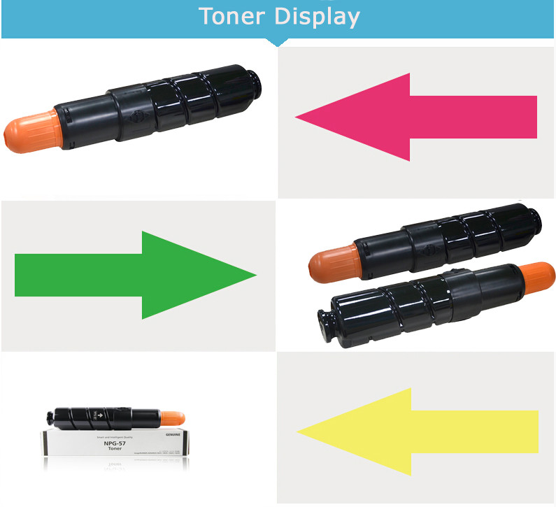 NPG - 57 Copier Toner Cartridges For Canon Image With Black Tomogawa Toner Powder