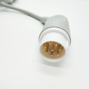 HP Snap 8 Pin ECG Cables And Leadwires Water Resistant CE / ISO Certifications