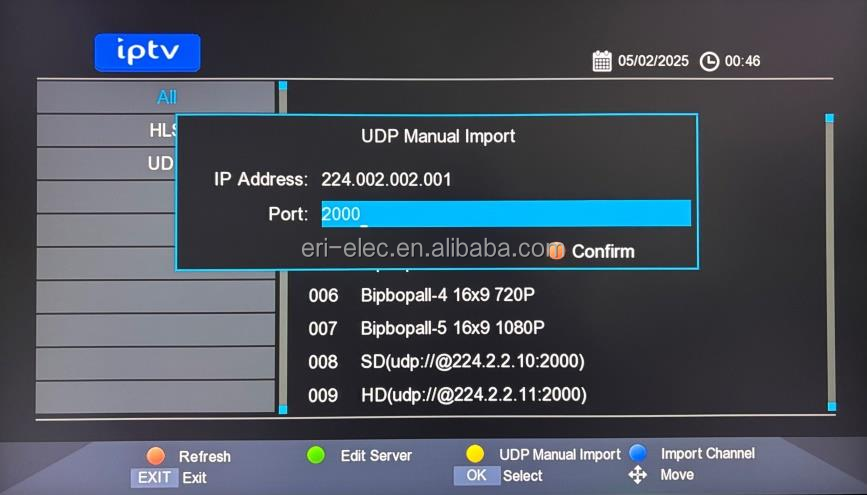 ERI Linux Set Top Box Quad Core GX67 1080p H.265 IPTV