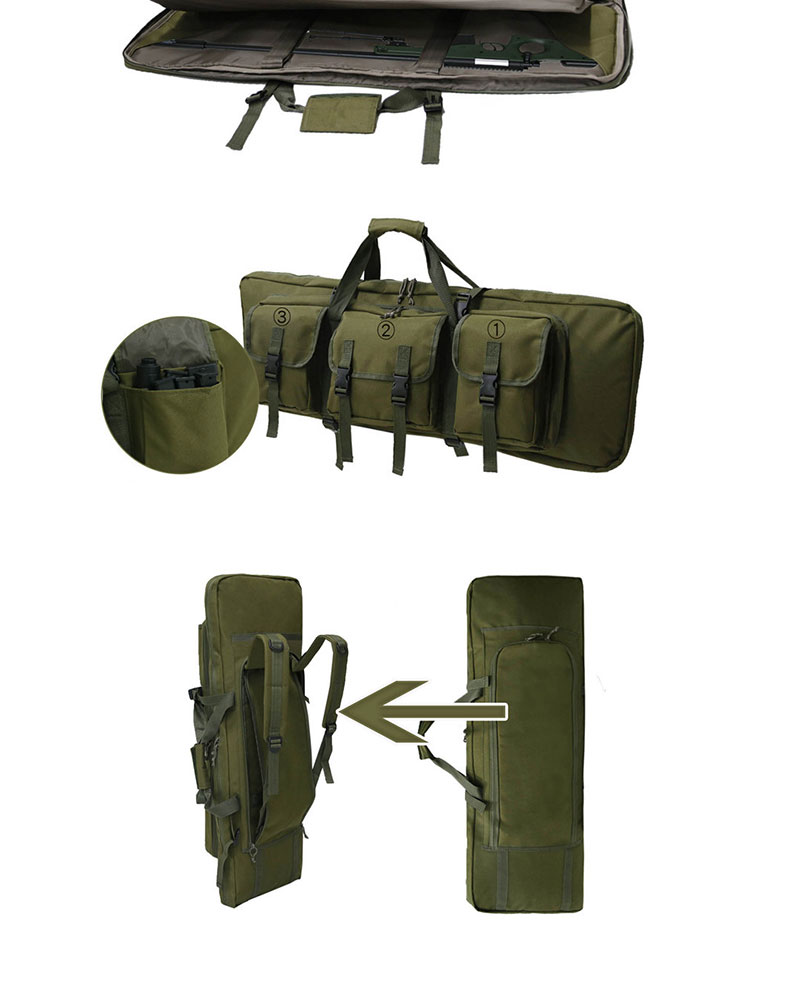 Large Capacity Molle Green Color Sports Bag Backpack for Hiking Zipper Hasp Closure
