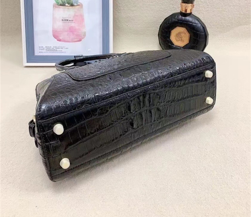 Exotic Genuine Crocodile Skin Women Shell Purse Authentic Alligator Leather Lady Single Shoulder Bag Female Handbag