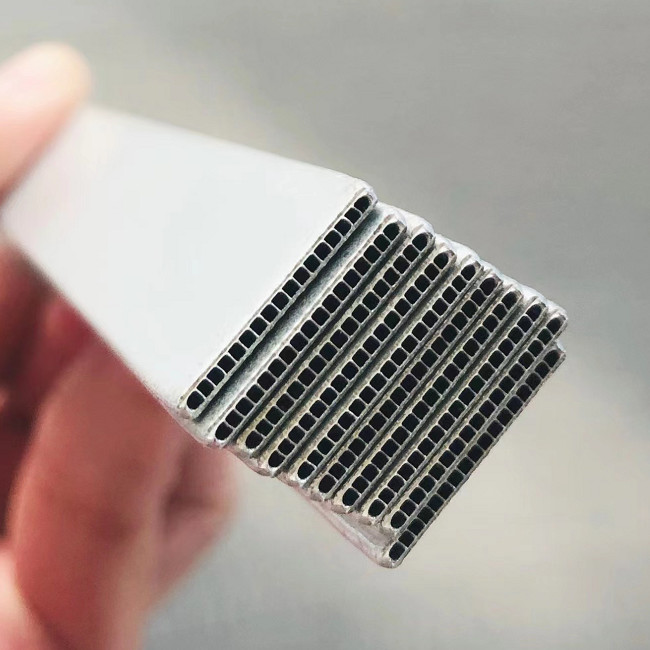 Brazed Coated Micro Multiport Aluminum Extruded Tube For Condenser