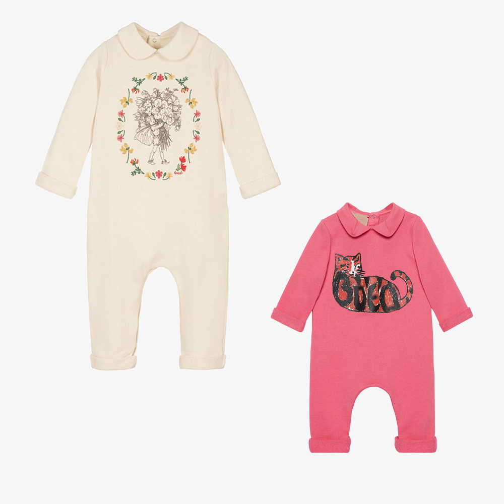 igh Quality Unisex CVC Fabric Cotton Baby Rompers Long Sleeve Solid Color Infant Clothing