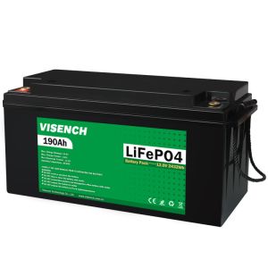 Visench Solar System Lifepo4 Battery Pack Lithium Ion Lifepo4 12V 190AH Lithium