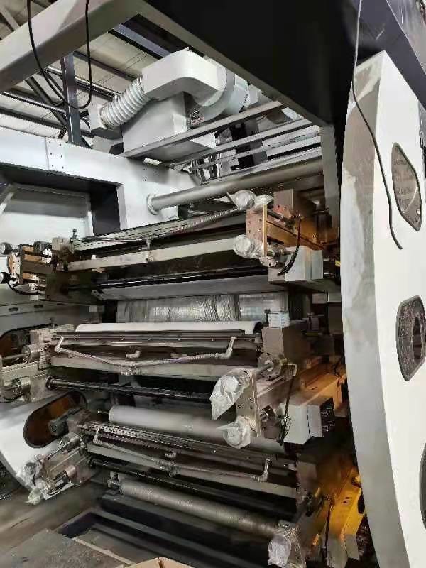 8 Color Plastic Flexo Printing Machine 6 Color Central Drum