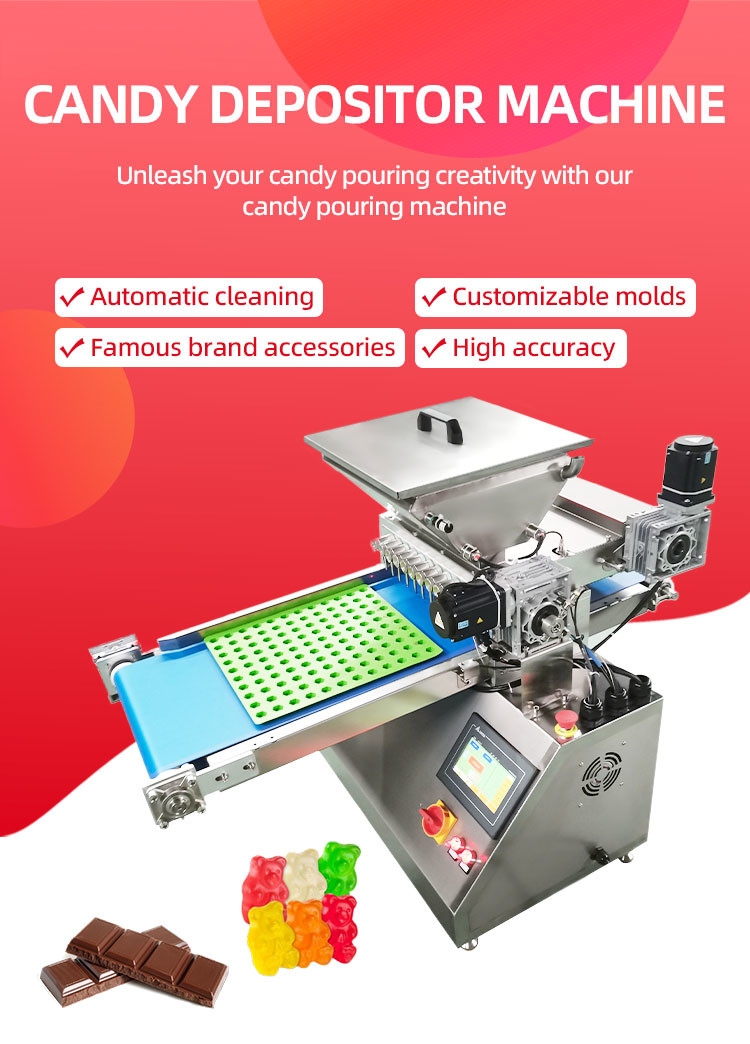 Table Top Gummy Bear Depositor Machine Small Lab Gummy Confectionery Candy Make Machine