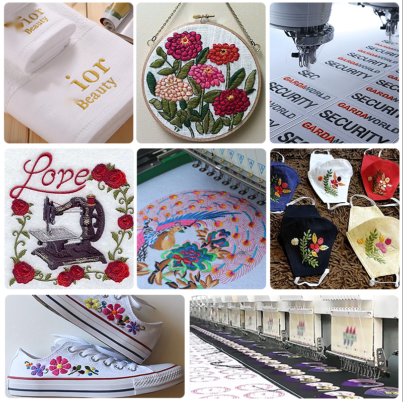Polyester Embroidery Thread 5000m 120D/2 for Embroidery Machine Projects and Production
