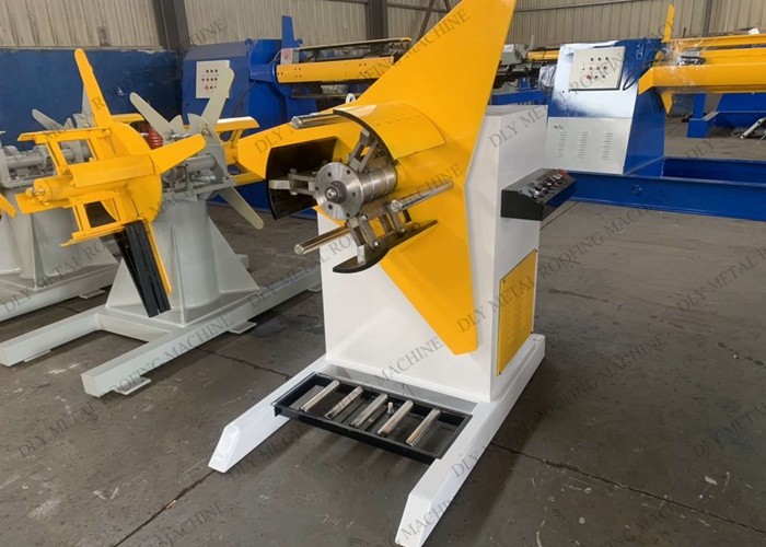 Auto Operation Hydraulic Steel Decoiler 1250mm Steel Coil Uncoiler