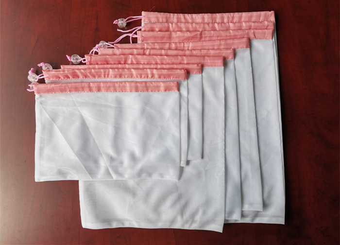 Cusotm Made Nylon Filter Bag , Reusable Produce Bags Home Usage