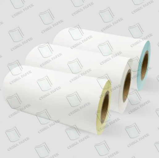 Factory Competitive Price Thermal Paper with White Glassine Labels Jumbo Rolls for Printing and Labeling