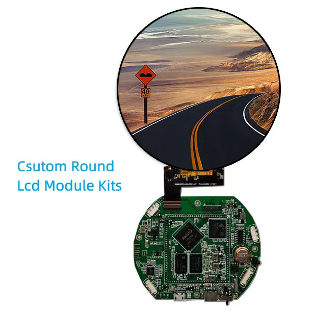23.6 Inch Round LCD Display Advertising Touch Screen 1280x1280 1500 Nits