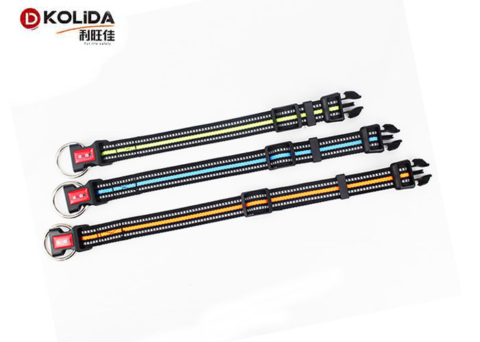 Easy Clean Nylon Dog Collars , Adjustable Puppy Collar For Cats / Small Animals