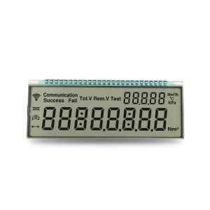  3.3V Operating Voltage Custom LCD Display for Positive Reflective Screen Energy Meter 8 Digit 7 Segment Monochrome LCD Manufactures