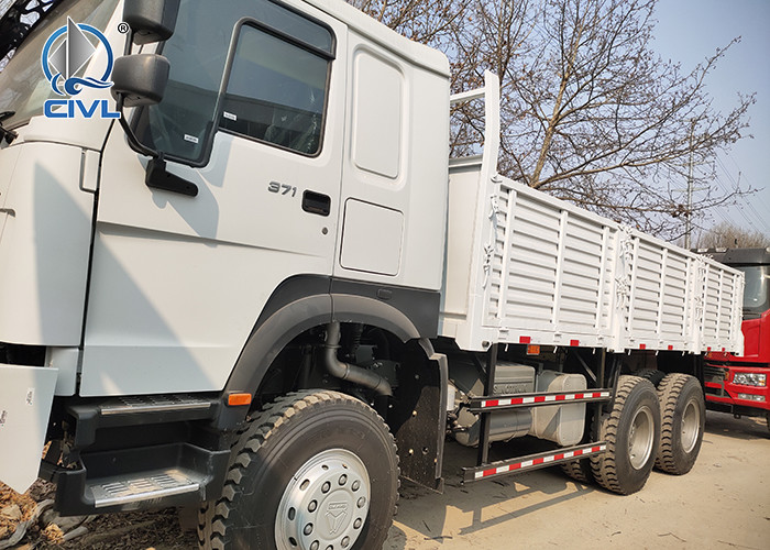 10 Tires SINOTRUK HOWO Cargo Truck Euro 2 LHD 6X4 336HP HW76 Cabin Sidewall Cargo Truck