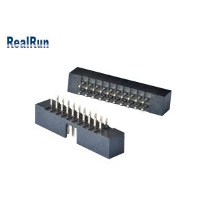 PBT Plastic 2.0mm Pitch Machined Box Header 20 Pin Straight Connector PA6T