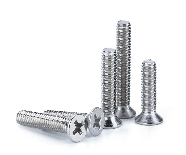 Stainless Steel Flat Head Machine Screws , Flat Head Phillips Machine Screw