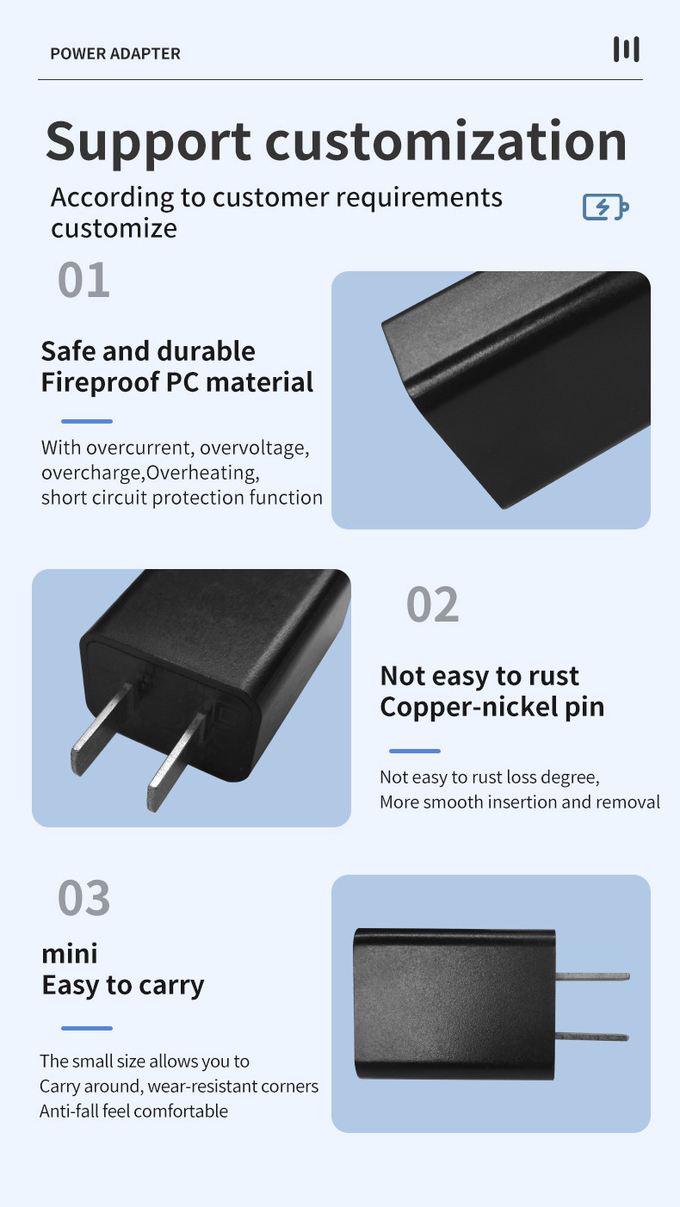 5V 1.2A USB Wall Charger Portable Power Adapter For Smartphones