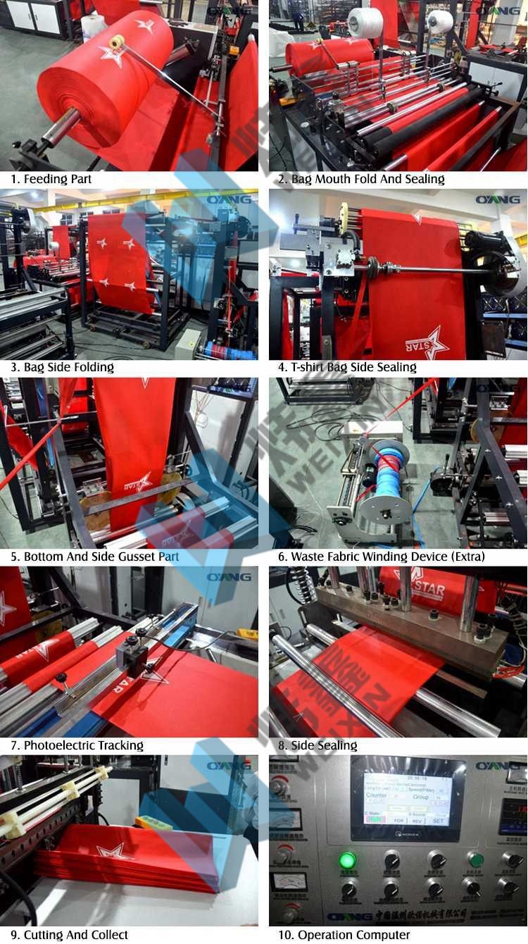 High Output Automatic Non Woven Bag Machine / Cloth Carry Bag Making Machine