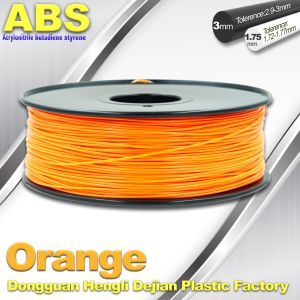  Orange 3D Printing Materials 1.75mm ABS 3D Printer Filament In Roll Manufactures