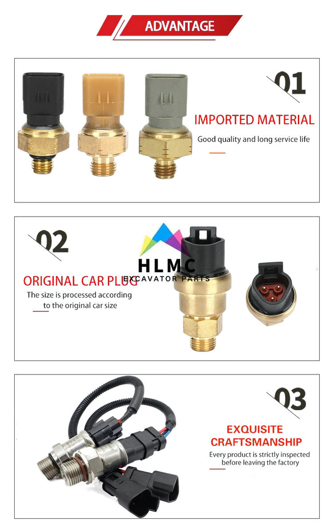 305-6873 Pressure Sensor C-9 C7 C9 Excavator E320D2 Diesel Excavator Engine Electric Sensor 3056873