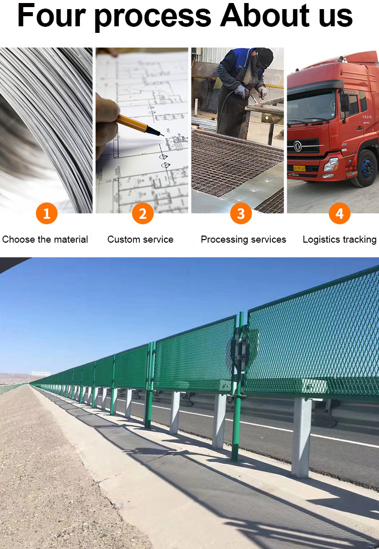 Flattened Expanded Metal Wire Mesh Fence For Road Anti-Glare Bridge Anti-Glare Mesh