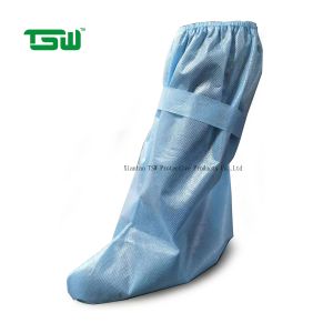 China Anti Bacteria PP PE 60gsm Disposable Waterproof Boot Covers on sale