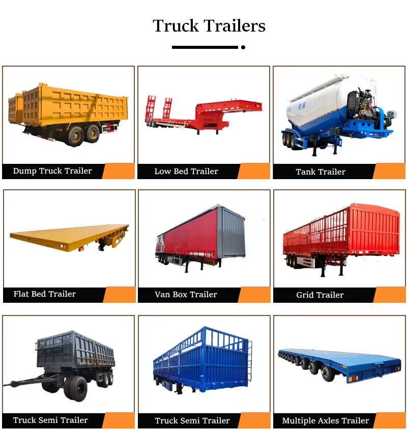 3-Axle Flatbed Semi-Trailer Steel Container Skeleton Truck Trailer