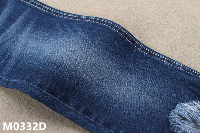 10.5 Oz Lightweight Dark Blue Cotton Organic Stretch Denim Fabric For Men Garments