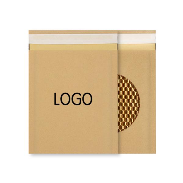 Custom Padded Packaging Kraft Compostable Courier Mailing Biodegradable Recycled Honeycomb Paper Shipping Envelope Mailer Bag