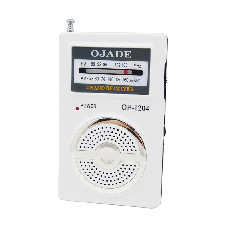 ABS material AM FM Desktop Radio 2 Band 98g Small Hand Held Dsp Chip