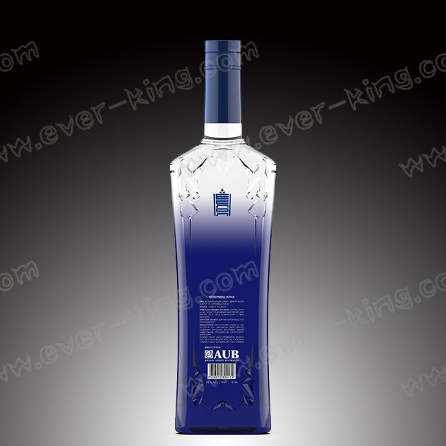 Customed Rubber Stopper 500mL 750mL Vodka Glass Bottle
