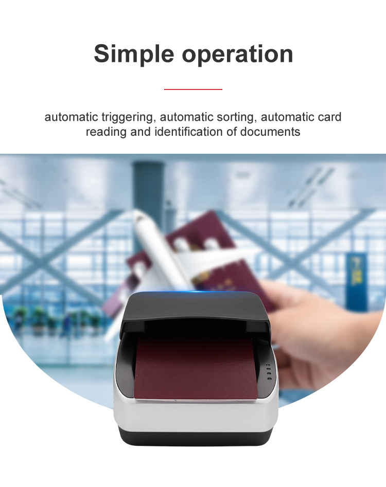 MRZ Passport Reader Sinosecu Passport Scanner and ID Card Scanner for Security Check