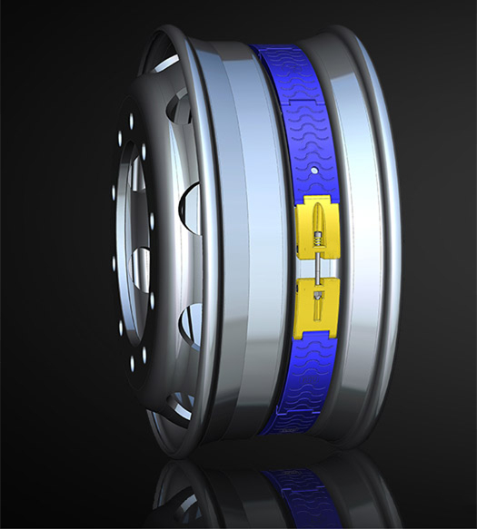 Run Flats Bands Device For Refitted Bullet Proof Vehicles Heavy Duty Wheels