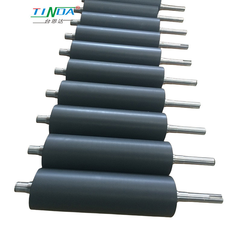 Good Grip Rubber Print Roller For Tag And Label Printing Abrasion Resistance