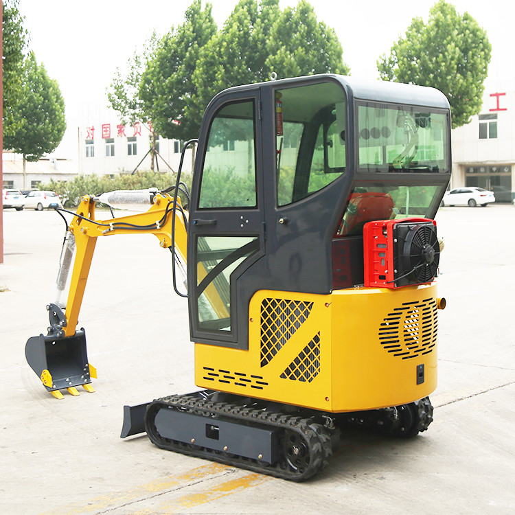 Farmland 1.5t Mini Digger Digging Equipment Garden Crawler Mounted Hydraulic Small Excavator