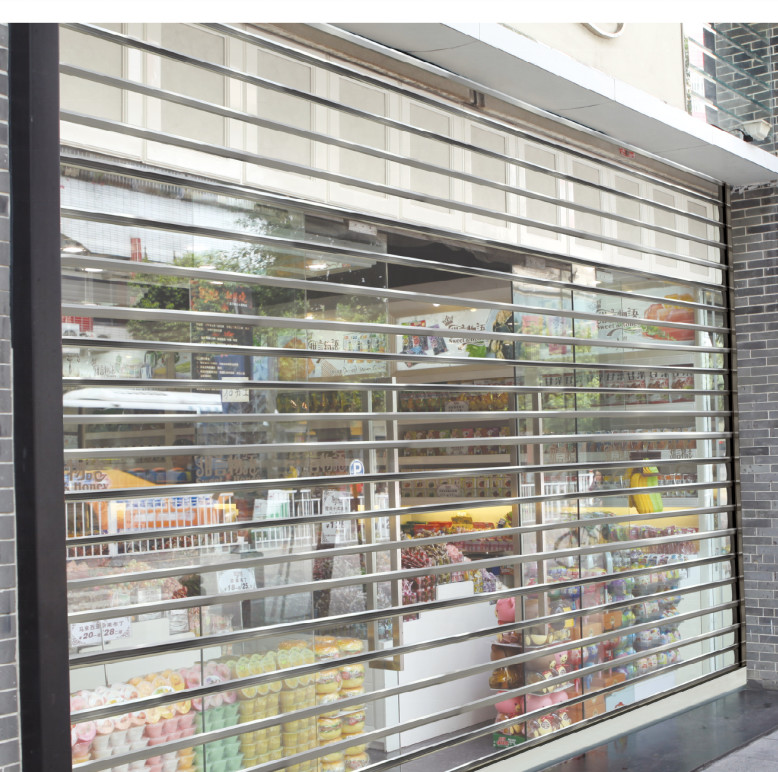 Polycarbonate Slats Clear PVC Shutters Transparent Plastic Rolling Up Door