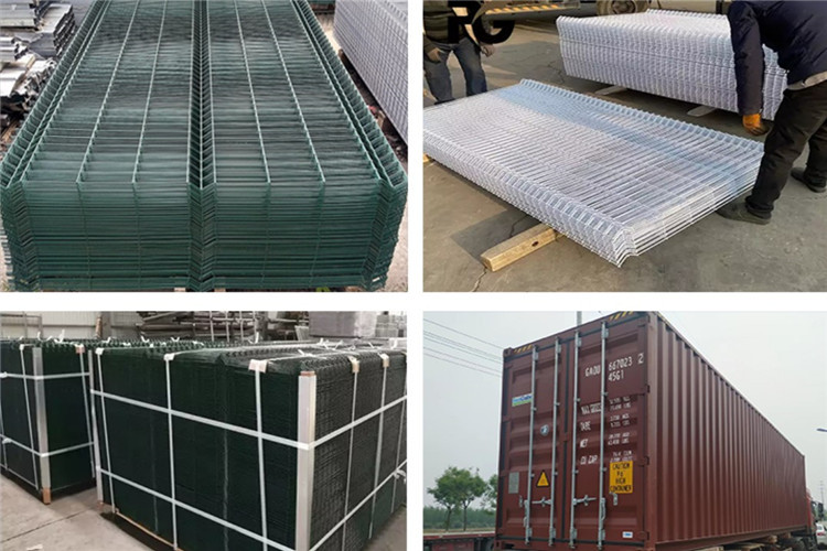 2.4m Green 3D Welded Wire Fence PVC Plastic Coated Wire Fencing