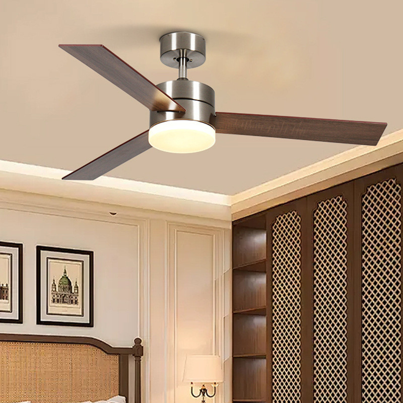 Luxury Rosewood Ceiling Fan 42 Inch , AC Motor Ceiling Fan Remote Control