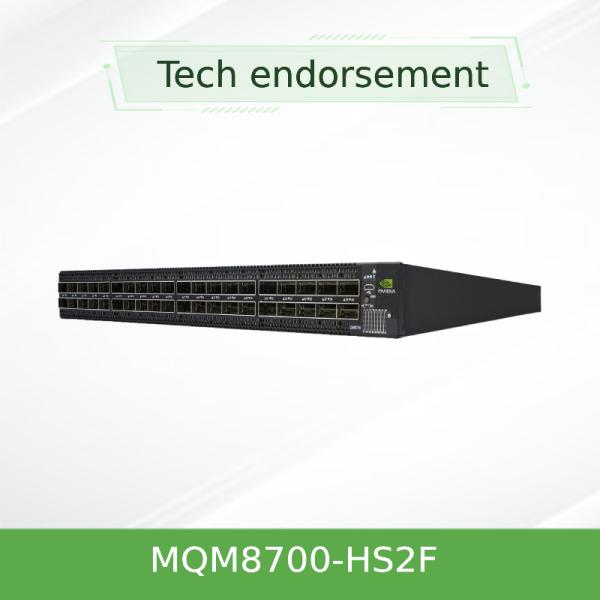 MQM8700-HS2F(920-9B110-00FH-0MD) Mellanox Network Switch Accelerate HPC And AI