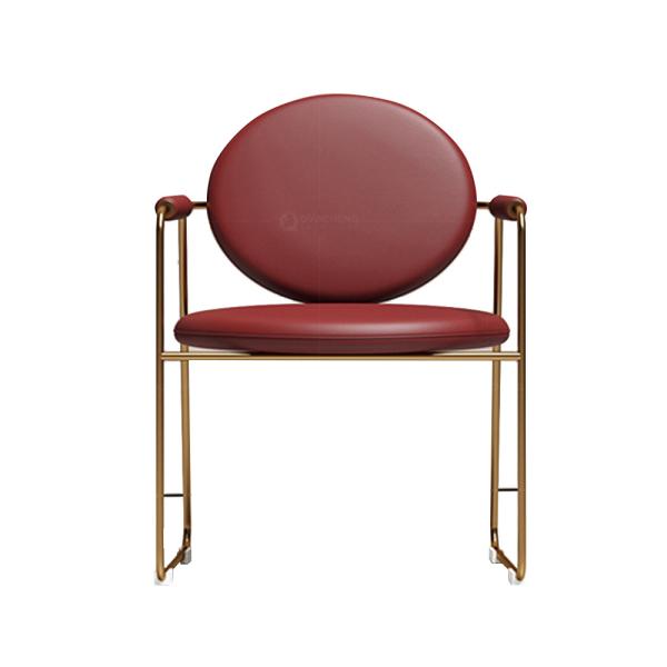 Metal Western Industry SS Dining Chairs Red for Restaurant Cafe
