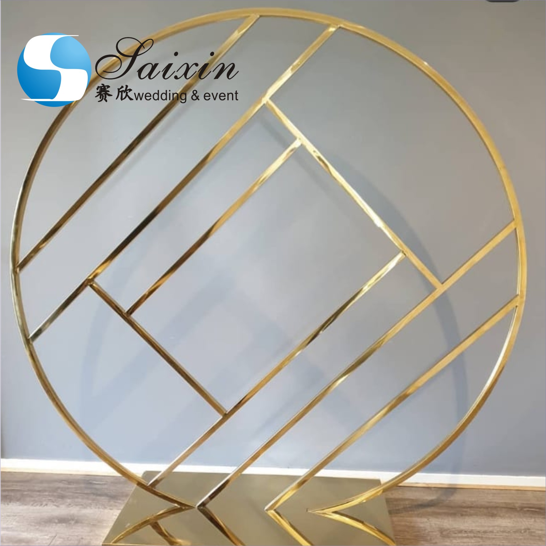 Hot sale decoration white acrylic fabric arches for wedding backdrop