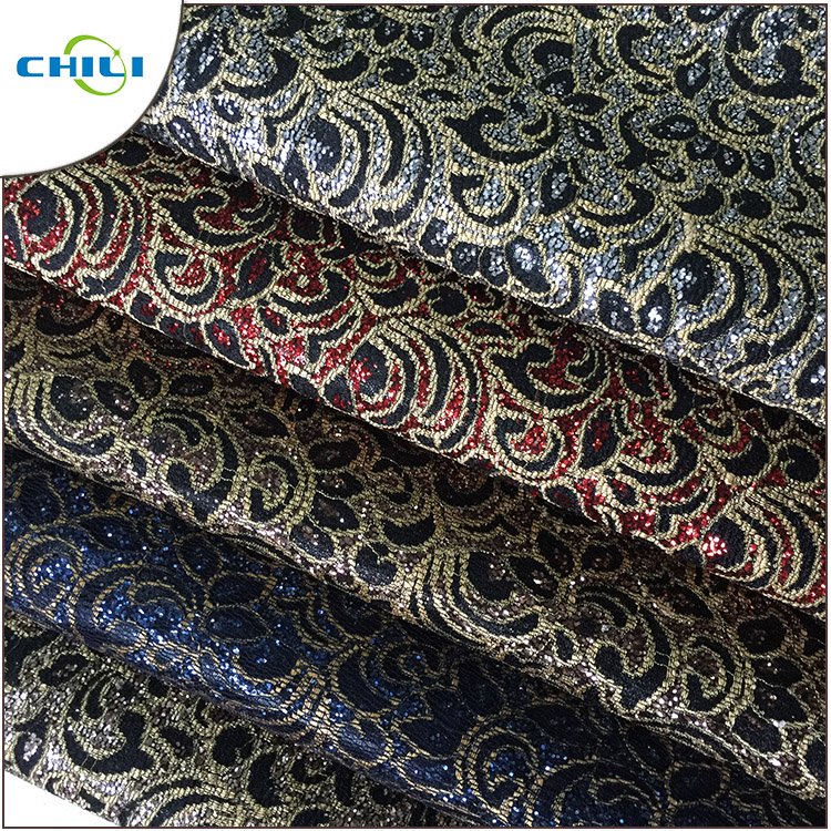 New Flocking Fashion Pu Leather For Mesh Glitter shoe Leather