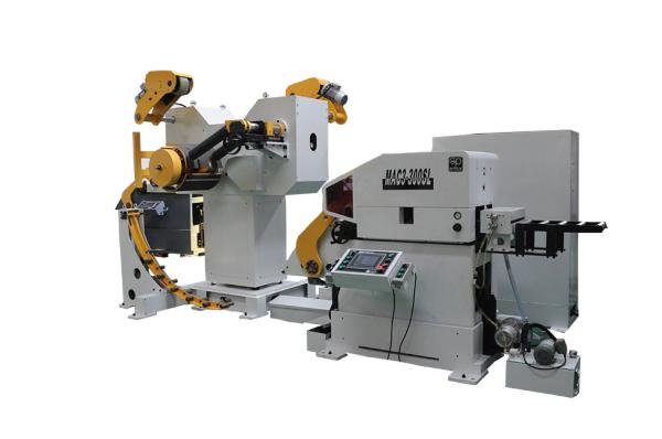 Metal Forming Stamping Upper 4 Down 3 Work Roll Decoiler Straightener Feeder