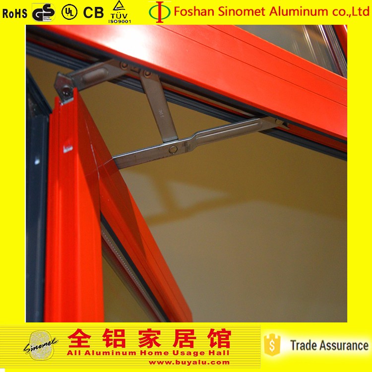 Casement Aluminum Alloy Window Power Coating Customized Size Window