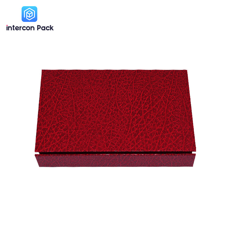 Magnetic Folding Packaging Boxes Luxury Rigid Cardboard With Ribbon