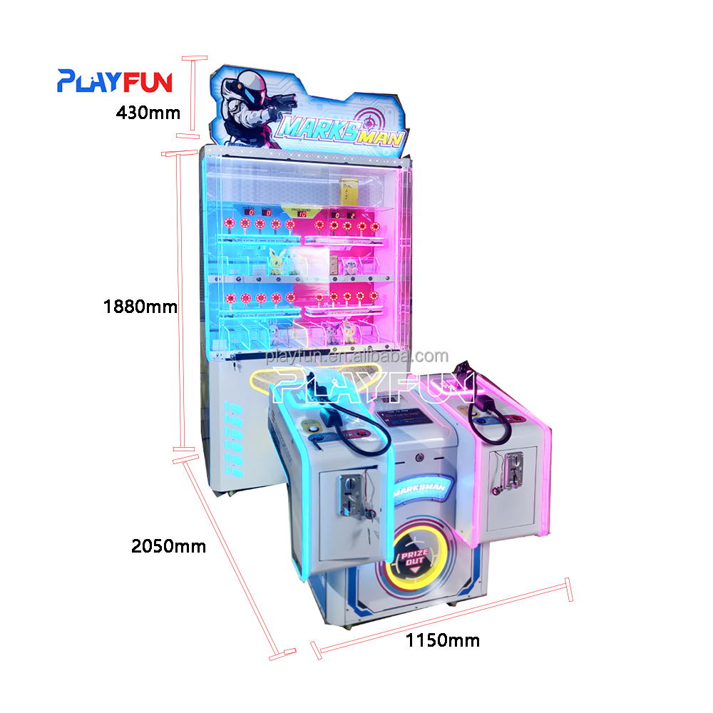 2024 Playfun New Coin Operated Marks Man Gun Shooting Prize Arcade Games Machine