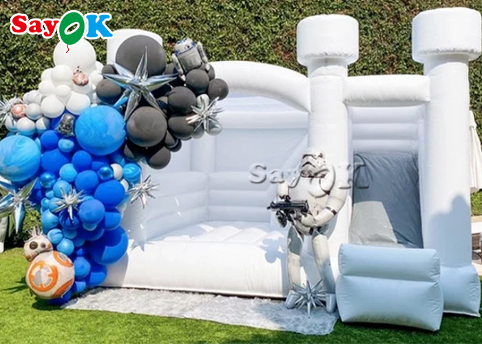Adults 5m 16.5ft Commercial Wedding Bounce Castle With Slide