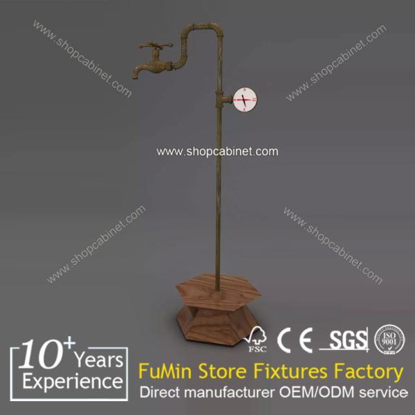 Clothes metal display shelf